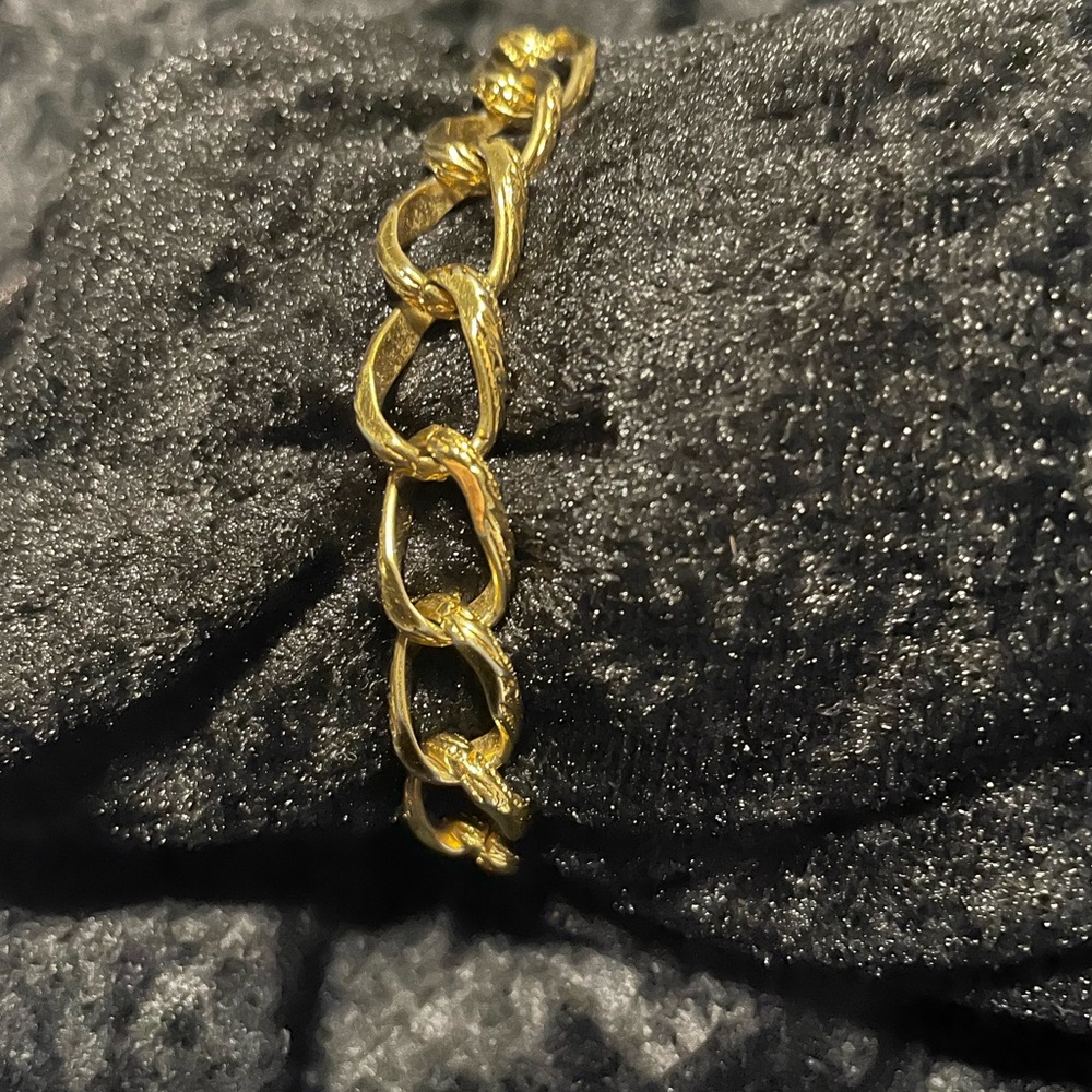 Vintage Monet 1960s Gold Dipped Bracelet
